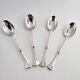 4x IMPERIAL RUSSIAN TEASPOONS SOLID SILVER 84 SPOON SET MOSCOW GRIGORY SPITNEV