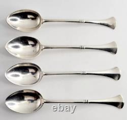 4x IMPERIAL RUSSIAN TEASPOONS SOLID SILVER 84 SPOON SET MOSCOW GRIGORY SPITNEV