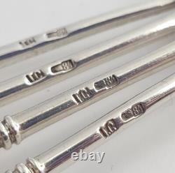 4x IMPERIAL RUSSIAN TEASPOONS SOLID SILVER 84 SPOON SET MOSCOW GRIGORY SPITNEV