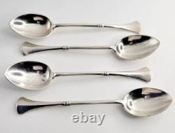 4x IMPERIAL RUSSIAN TEASPOONS SOLID SILVER 84 SPOON SET MOSCOW GRIGORY SPITNEV