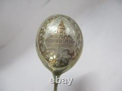 5 Antique Imperial Russian Late 1800's 84 Silver Engraved Caviar Spoons