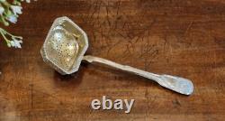 ANTIQUE 1832 RUSSIAN Imperial SILVER 84 TEA STRAINER/SUGAR SPOON Moscow AA