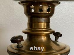 ANTIQUE 19th C. IMPERIAL RUSSIAN BRASS TEA SAMOVAR by GOLTYAKOV FACTORY TULA