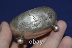 ANTIQUE Faberge design 19 century! Silver IMPERIAL russian 84 Salt cellar Bowl
