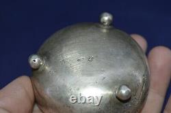 ANTIQUE Faberge design 19 century! Silver IMPERIAL russian 84 Salt cellar Bowl
