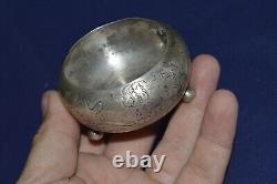 ANTIQUE Faberge design 19 century! Silver IMPERIAL russian 84 Salt cellar Bowl