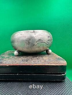 ANTIQUE Faberge design 19 century! Silver IMPERIAL russian 84 Salt cellar Bowl