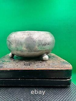 ANTIQUE Faberge design 19 century! Silver IMPERIAL russian 84 Salt cellar Bowl