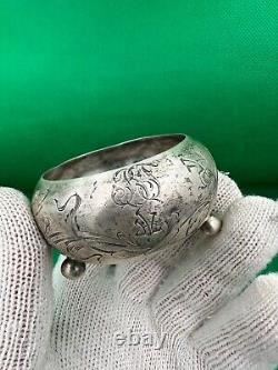 ANTIQUE Faberge design 19 century! Silver IMPERIAL russian 84 Salt cellar Bowl