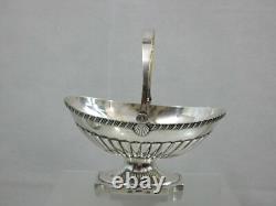 ANTIQUE IMPERIAL RUSSIAN 84 SILVER CANDY DISH BASKET BOWL Petersburg (1818-1826)