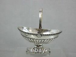 ANTIQUE IMPERIAL RUSSIAN 84 SILVER CANDY DISH BASKET BOWL Petersburg (1818-1826)