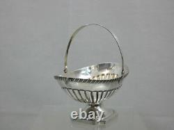 ANTIQUE IMPERIAL RUSSIAN 84 SILVER CANDY DISH BASKET BOWL Petersburg (1818-1826)