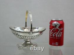 ANTIQUE IMPERIAL RUSSIAN 84 SILVER CANDY DISH BASKET BOWL Petersburg (1818-1826)