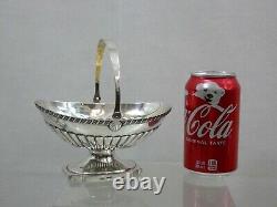 ANTIQUE IMPERIAL RUSSIAN 84 SILVER CANDY DISH BASKET BOWL Petersburg (1818-1826)