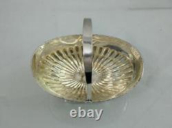 ANTIQUE IMPERIAL RUSSIAN 84 SILVER CANDY DISH BASKET BOWL Petersburg (1818-1826)