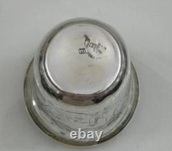 ANTIQUE IMPERIAL RUSSIAN 84 SILVER NIELLO CUP BEAKER ARCHITECTURAL Moscow 1859