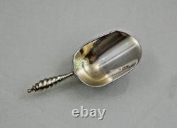ANTIQUE IMPERIAL RUSSIAN 84 SILVER NIELLO TEA CADDY SCOOP ARCHITECTURAL Moscow