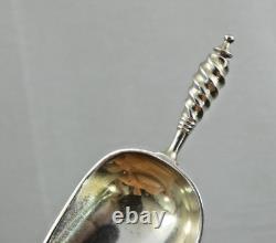 ANTIQUE IMPERIAL RUSSIAN 84 SILVER NIELLO TEA CADDY SCOOP ARCHITECTURAL Moscow