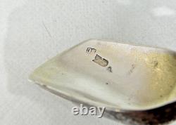 ANTIQUE IMPERIAL RUSSIAN 84 SILVER NIELLO TEA CADDY SCOOP ARCHITECTURAL Moscow
