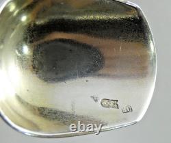 ANTIQUE IMPERIAL RUSSIAN 84 SILVER NIELLO TEA CADDY SCOOP ARCHITECTURAL Moscow