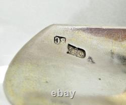 ANTIQUE IMPERIAL RUSSIAN 84 SILVER NIELLO TEA CADDY SCOOP ARCHITECTURAL Moscow