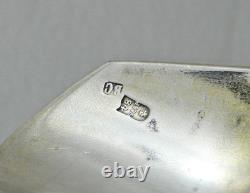 ANTIQUE IMPERIAL RUSSIAN 84 SILVER NIELLO TEA CADDY SCOOP ARCHITECTURAL Moscow