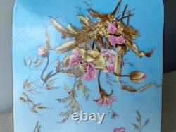 ANTIQUE IMPERIAL RUSSIAN PORCELAIN PLATE KUZNETSOV paint Cheeseboard