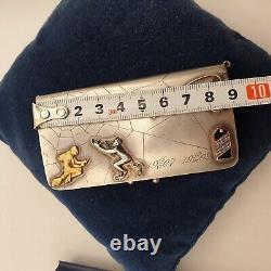 ANTIQUE RUSSIAN IMPERIAL 84 SILVER MONEY PURSE ART NOUVEAU 75,7 gr