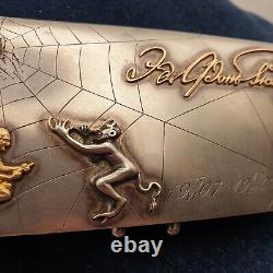 ANTIQUE RUSSIAN IMPERIAL 84 SILVER MONEY PURSE ART NOUVEAU 75,7 gr