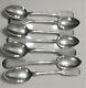 ANTIQUE RUSSIAN IMPERIAL SILVER 84 7 TEA SPOONS OF THE SAME MAKER 128.5 g