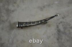 ANTIQUE RUSSIAN IMPERIAL silver niello dagger brooch c. 1880s