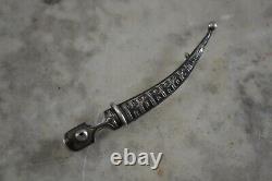 ANTIQUE RUSSIAN IMPERIAL silver niello dagger brooch c. 1880s