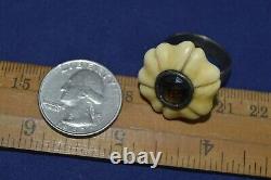ANTIQUE russian Imperial 19 century! Ring jewelry SILVER 84 vintage flower old