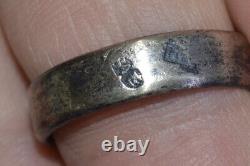 ANTIQUE russian Imperial 19 century! Ring jewelry SILVER 84 vintage flower old