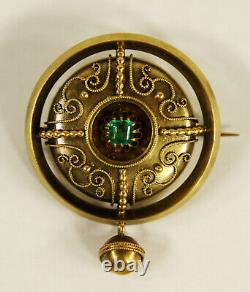 Alexander Tillander Antique Imperial Russian 56 Gold Brooch