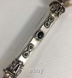 Antique 1844 Sazikov Solid Silver Russian Imperial Torah Pointer / Yad