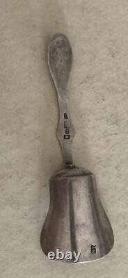Antique 1856 84 Silver Imperial Russian Moscow Caddy Scoop Spice Tea Or Cheese