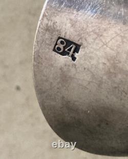 Antique 1856 84 Silver Imperial Russian Moscow Caddy Scoop Spice Tea Or Cheese