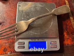 Antique 1873 Imperial Russian 84 Silver Signed Fork