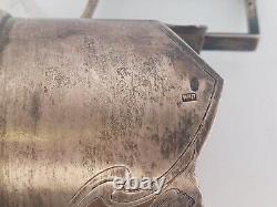 Antique 1880's Imperial Russia, Moscow? Silver Tea Glass Holder 3.25