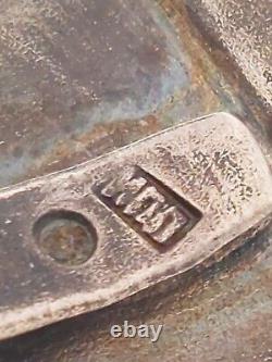 Antique 1880's Imperial Russia, Moscow? Silver Tea Glass Holder 3.25
