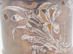 Antique 1890's Imperial Russia, Moscow? Silver Tea Glass Holder 3.75