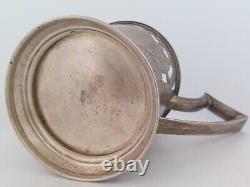 Antique 1890's Imperial Russia, Moscow? Silver Tea Glass Holder 3.75
