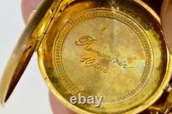 Antique 18k Gold Enamel Ladies Pendant Fob Watch for Imperial Russian Market