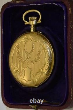 Antique 18k gold award LeCoultre caliber pocket watch for Imperial Russian Court