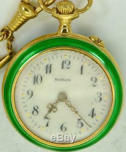 Antique 18k gold plated silver&enamel ladies watch for Imperial Russian Court