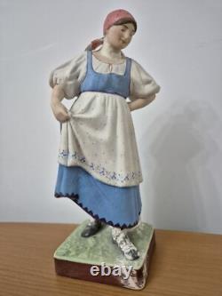 Antique 19C Imperial Russian Gardner Figurine of Country Woman