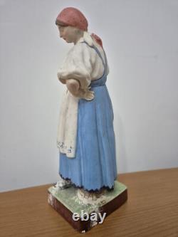 Antique 19C Imperial Russian Gardner Figurine of Country Woman