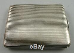 Antique 19 Th Century Imperial Russian Solid Silver Cigarette Case, Moscow