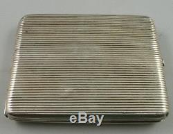 Antique 19 Th Century Imperial Russian Solid Silver Cigarette Case, Moscow